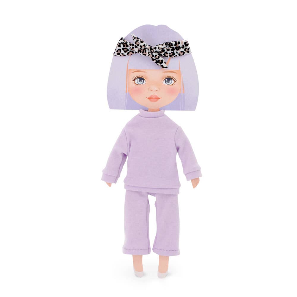 Clothing set: purple tracksuit, 28 cm