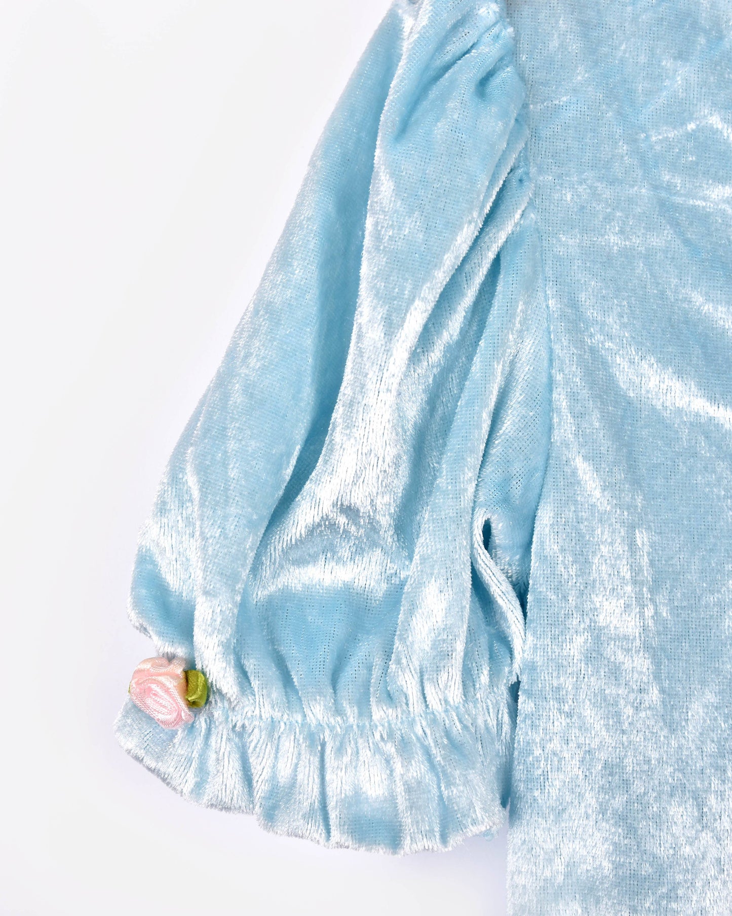 Light blue velvet princess dress 98-104 cm 2-4 years