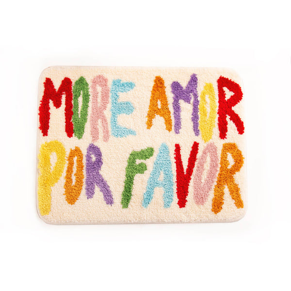 Tappetino da bagno "More Amor por Favor" - Arcobaleno