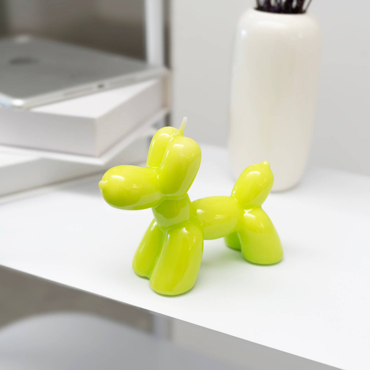 Bougie Chien Ballon Vert