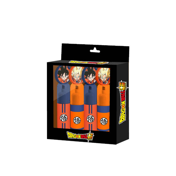 Dragon Ball-Pack de 4 Surligneurs: Corail et Bleu