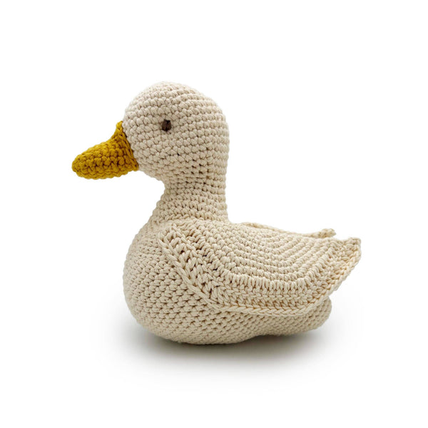 Peluche en tricot Canard musical