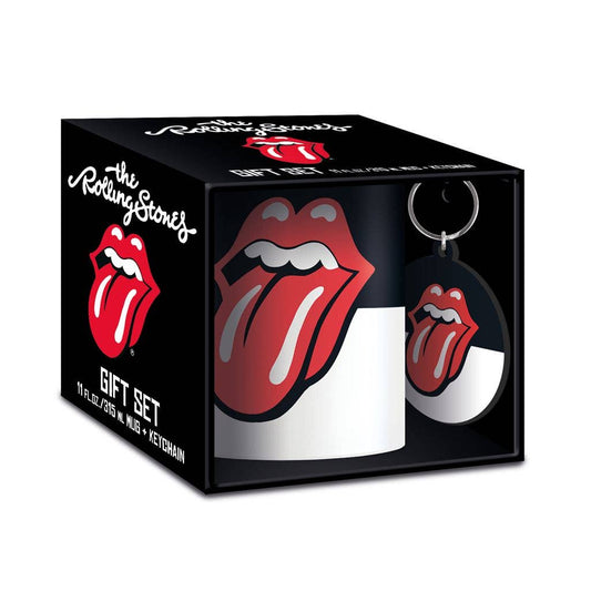 Juego de taza y llavero de los Rolling Stones