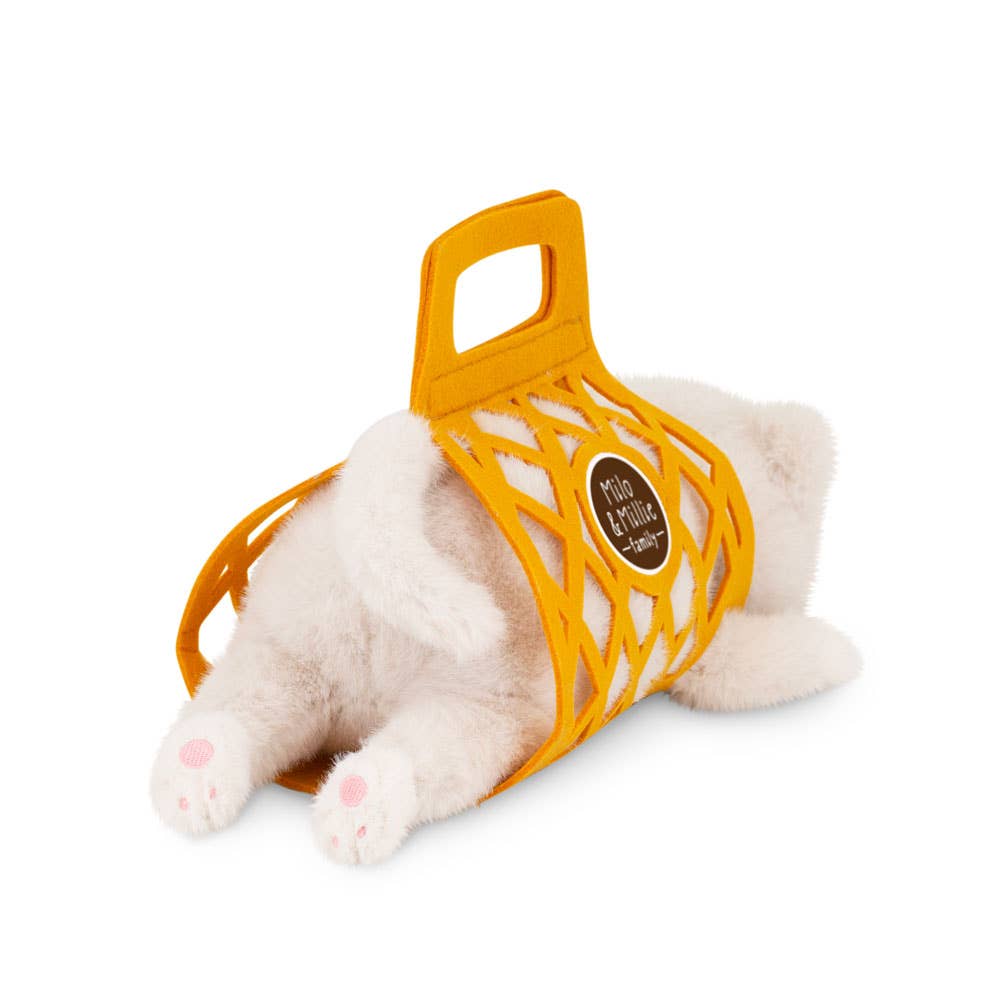 Peluche Milo & Millie, Milo le chat blanc (35 cm) - 0+
