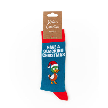 Calcetines de pato que graznan en Navidad