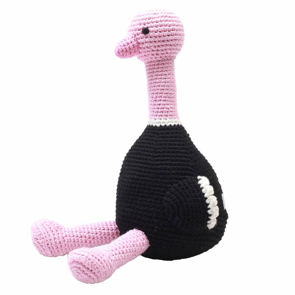 XL Crochet Plush Toy - Light Pink Ostrich