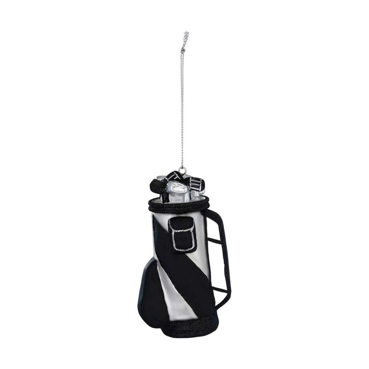 Ornement de Noël sac de golf, en verre, 11 cm – Holly & Jolly