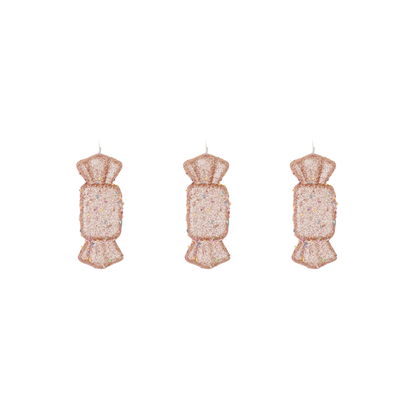 Cintres de Noël - 3 bonbons en mousse au caramel, marron/Disco Dip - S3-5.5x