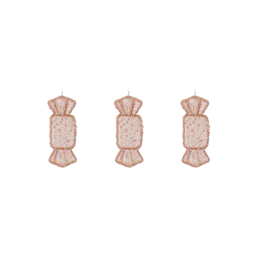 Cintres de Noël - 3 bonbons en mousse au caramel, marron/Disco Dip - S3-5.5x