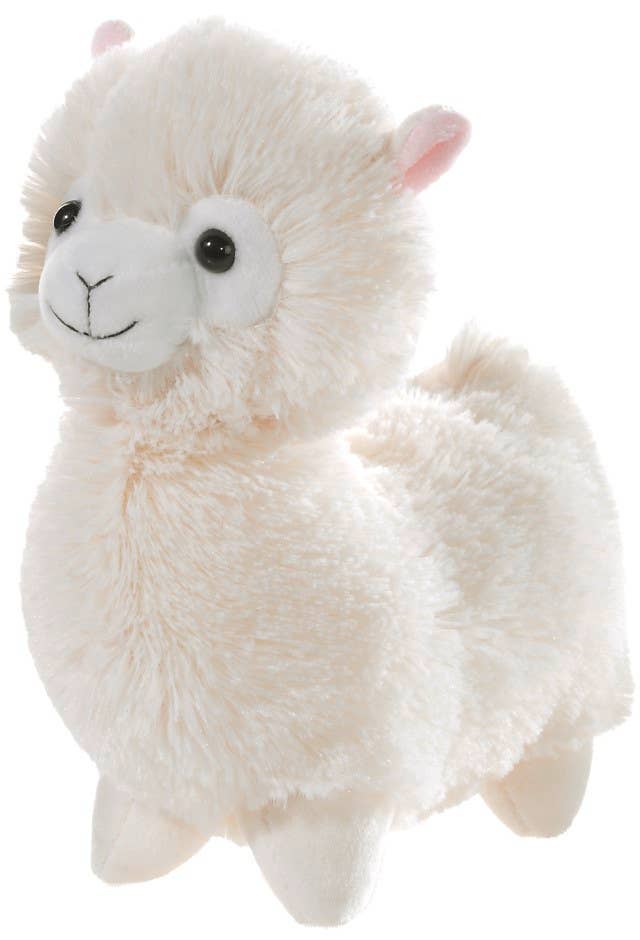 Peluche Lama creme em pé - 18 cm