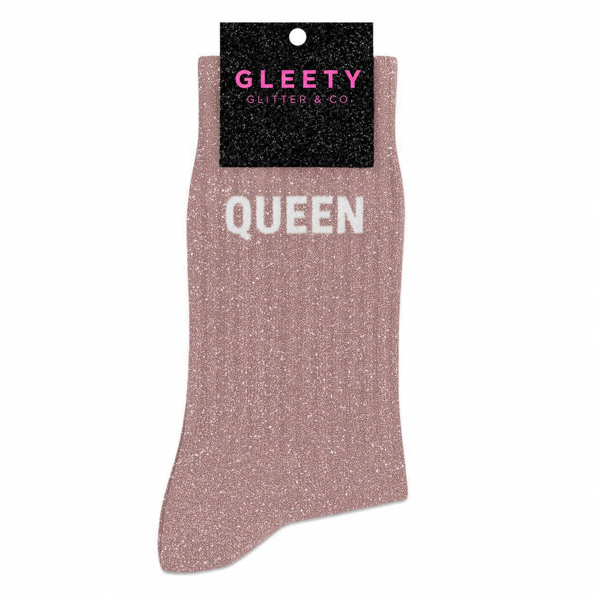 Chaussettes à Paillettes Queen Rose Gold – Gleety
