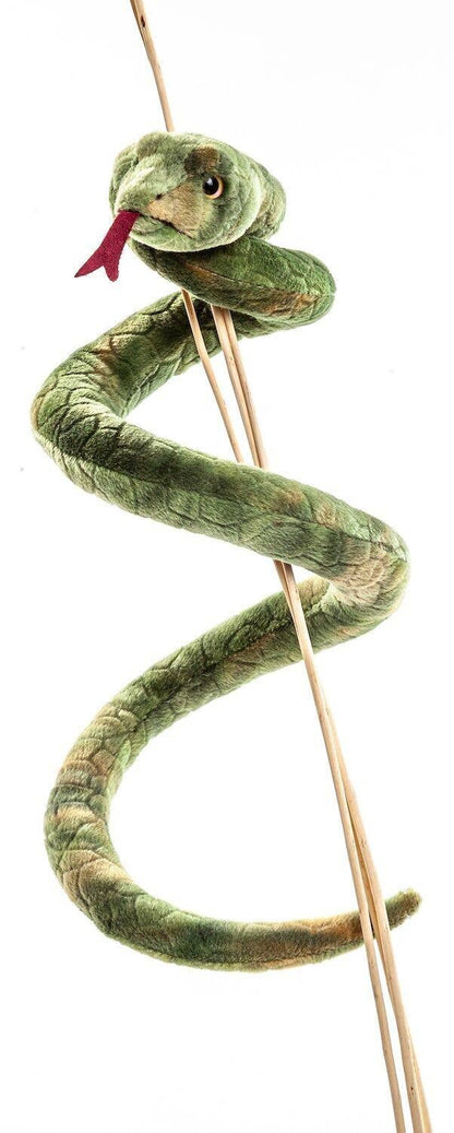 Peluche serpent vert Uni Toys