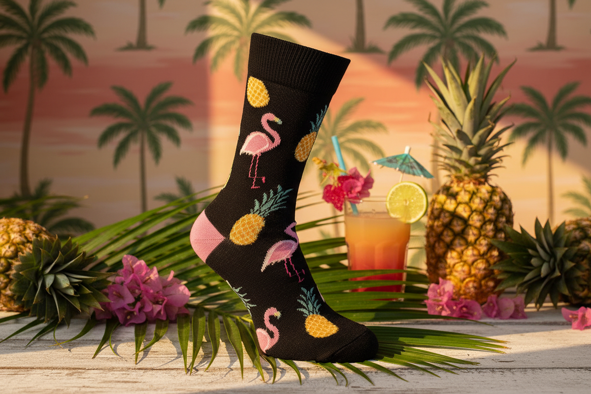 Chaussettes Flamants Roses