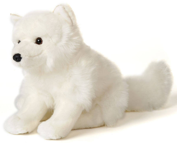 Peluche renard arctique assis Uni Toys