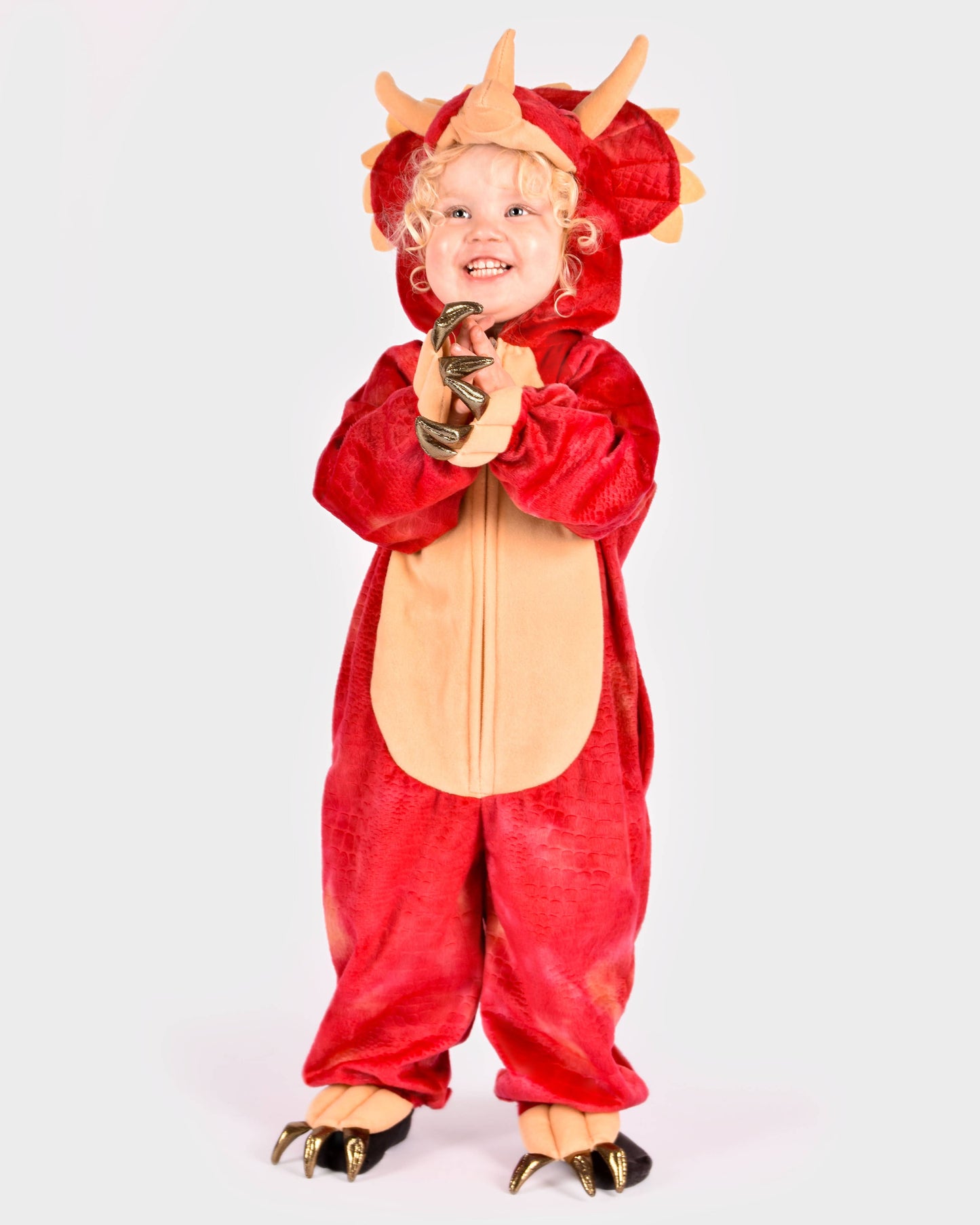 Combinaison dinosaure Tricératops pour enfants 4-6 ans (110-116 cm)