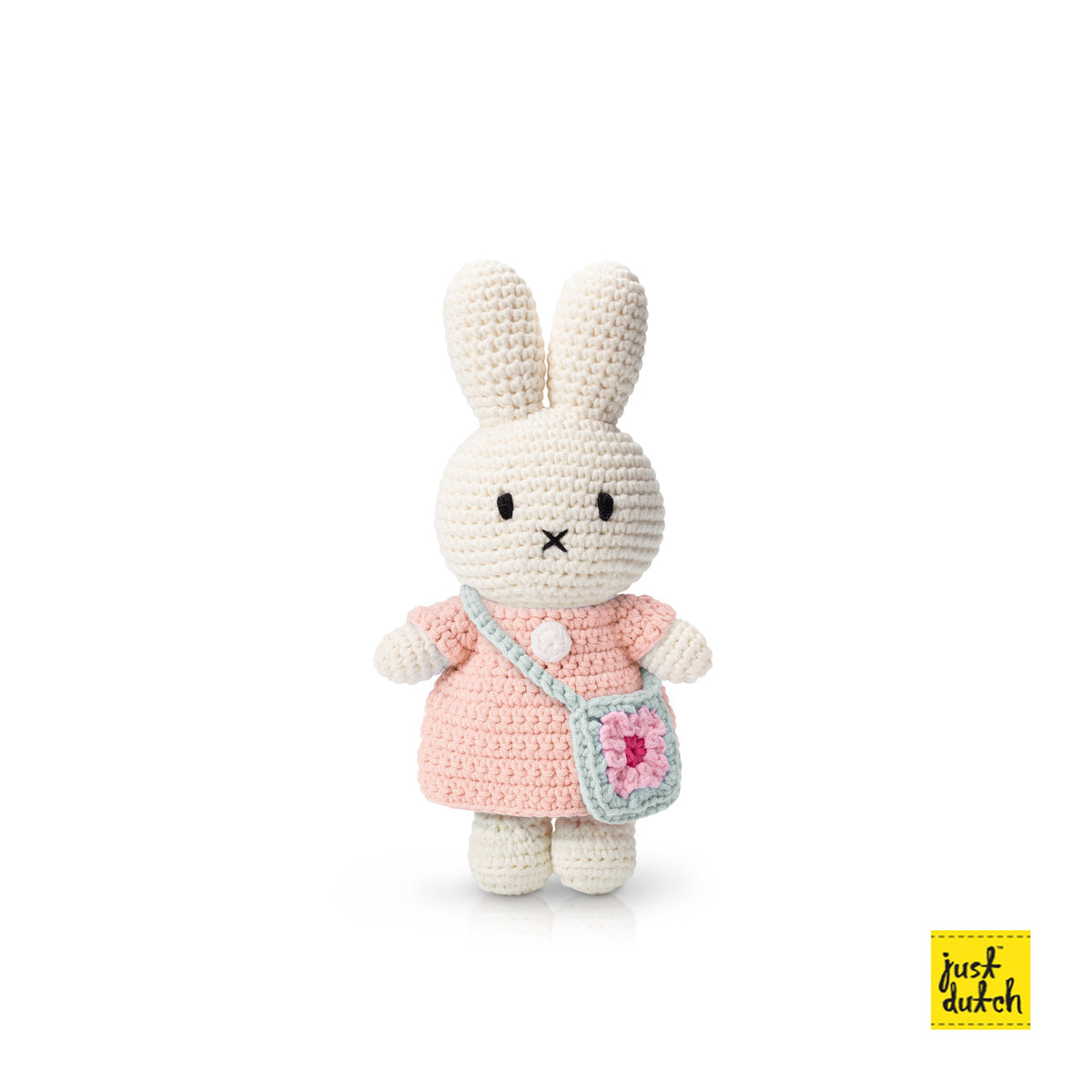 Peluche Miffy - Robe Rose pastel et Sac à Main