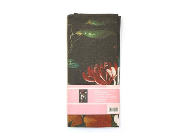 Torchon De Heem avec Nature Morte Fleurie