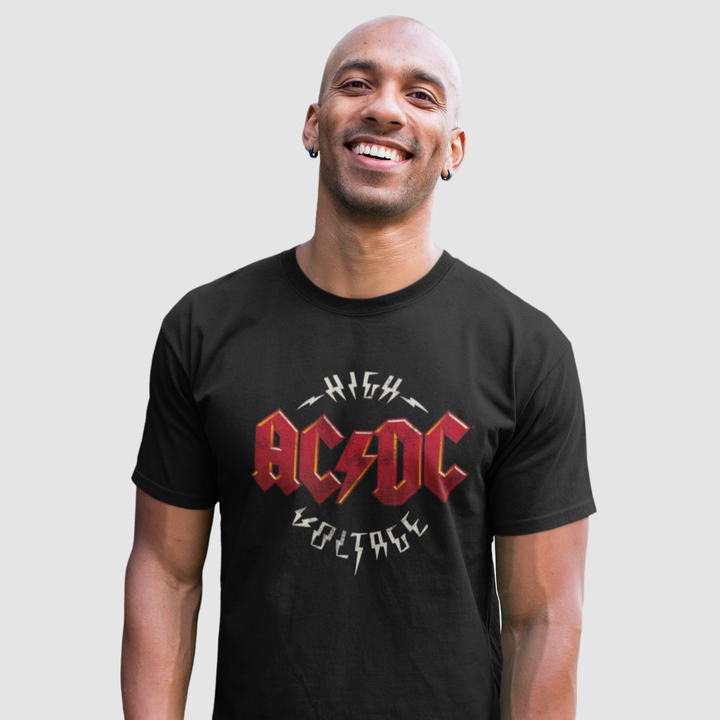 t shirt ac dc high voltage cotton division