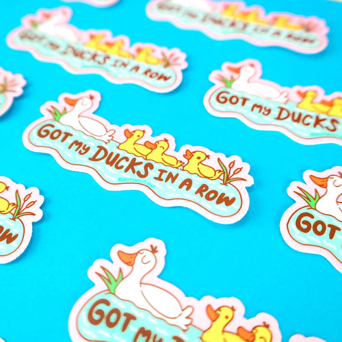 Autocollant Canards "Got my Ducks in a Row"