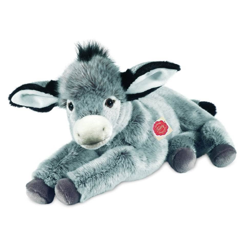 Burro de peluche acostado