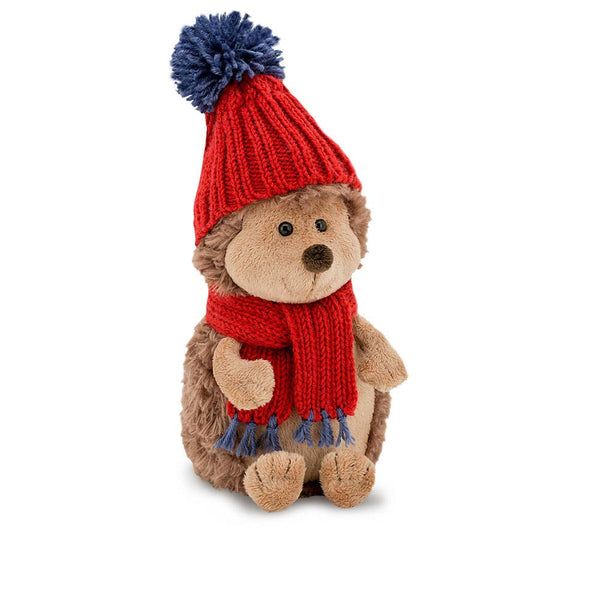 Peluche Erizo Prickle con Sombrero Rojo 15 cm
