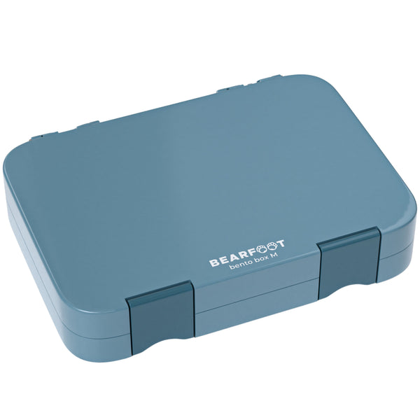 Brotdose Kinder mit Fächern, Lunchbox, Bento box - Blau
