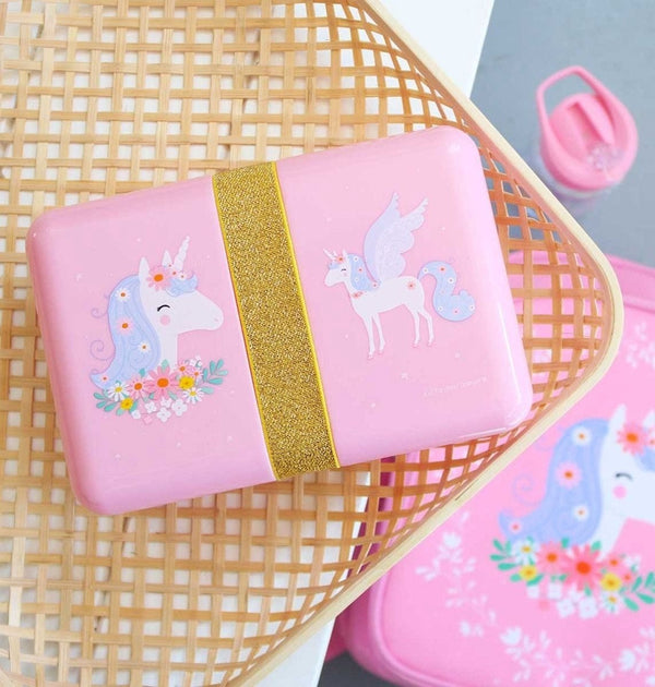 Boîte à Goûter et Déjeuner - Licorne