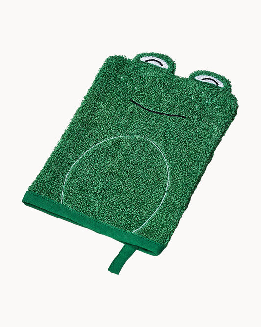 Gant de toilette biologique - Grenouille