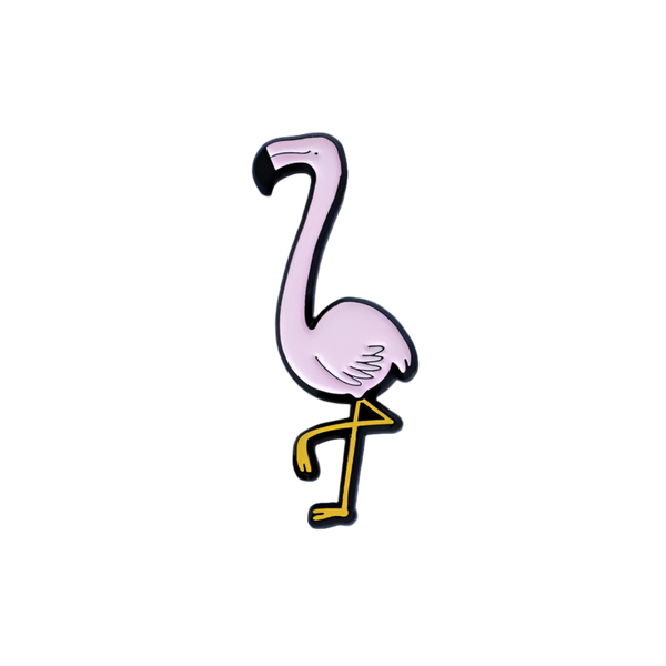 Spilla fenicottero rosa