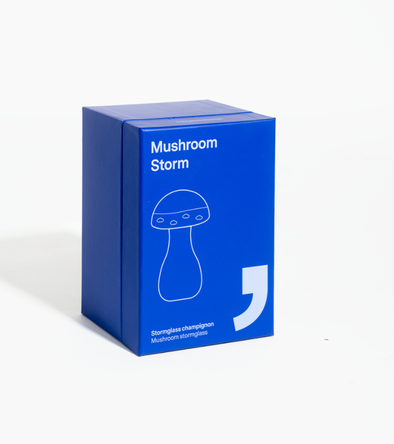 Mushroom Storm Glass - Bleu Roi