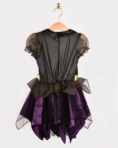 Robe de sorcière et chapeau Deluxe 110-116 cl 4-6 ans