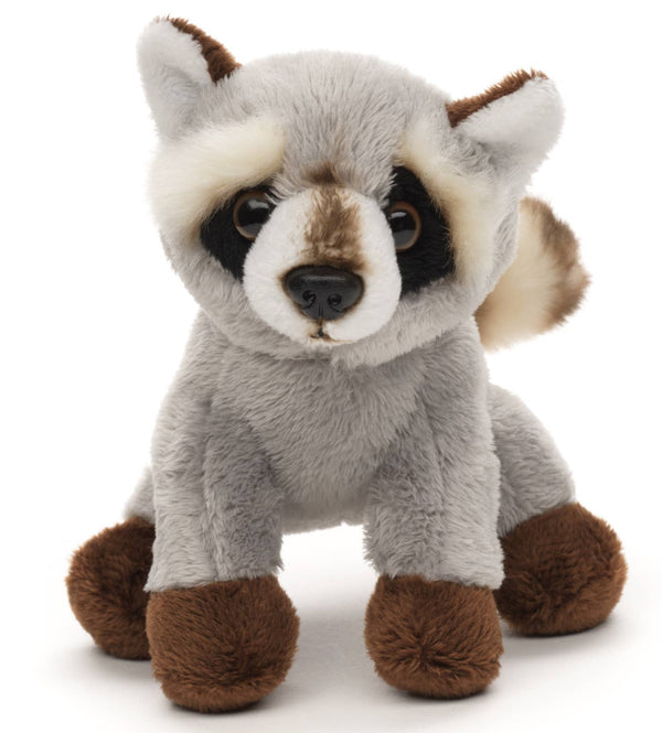 Peluche raton laveur (grise) - Jouet en peluche 15 cm (longueur) Uni Toys