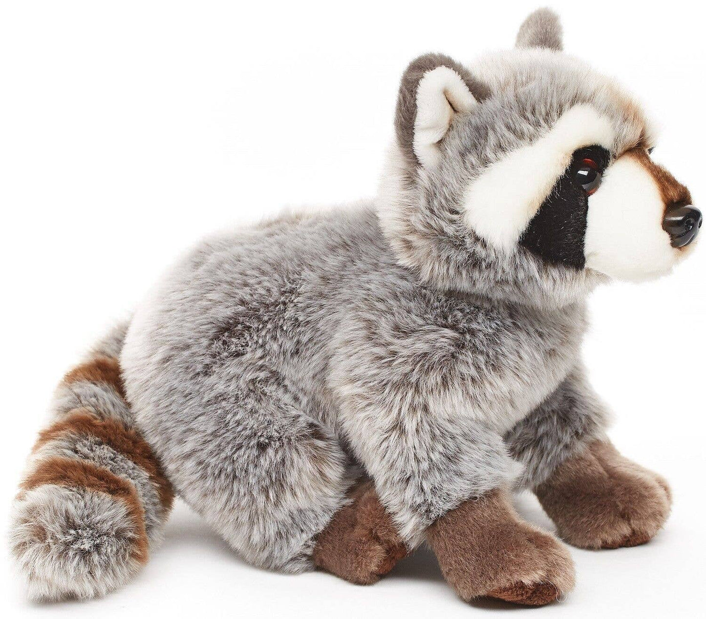 Mapache, sentado, 25 cm (largo), juguete de peluche o peluche