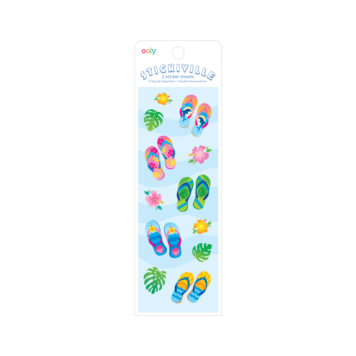 Stickiville Flip Flops Stickers – 2 Sheets