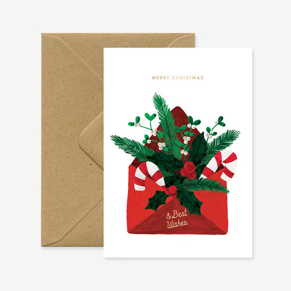 Best wishes envelop - Carte de voeux