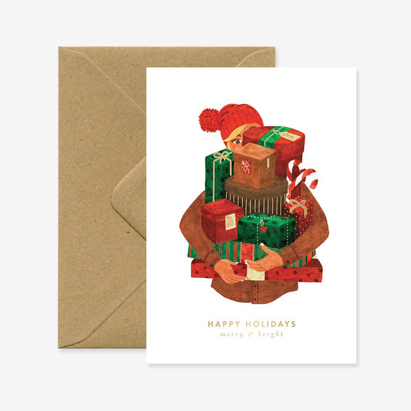 Girl present - Carte de voeux