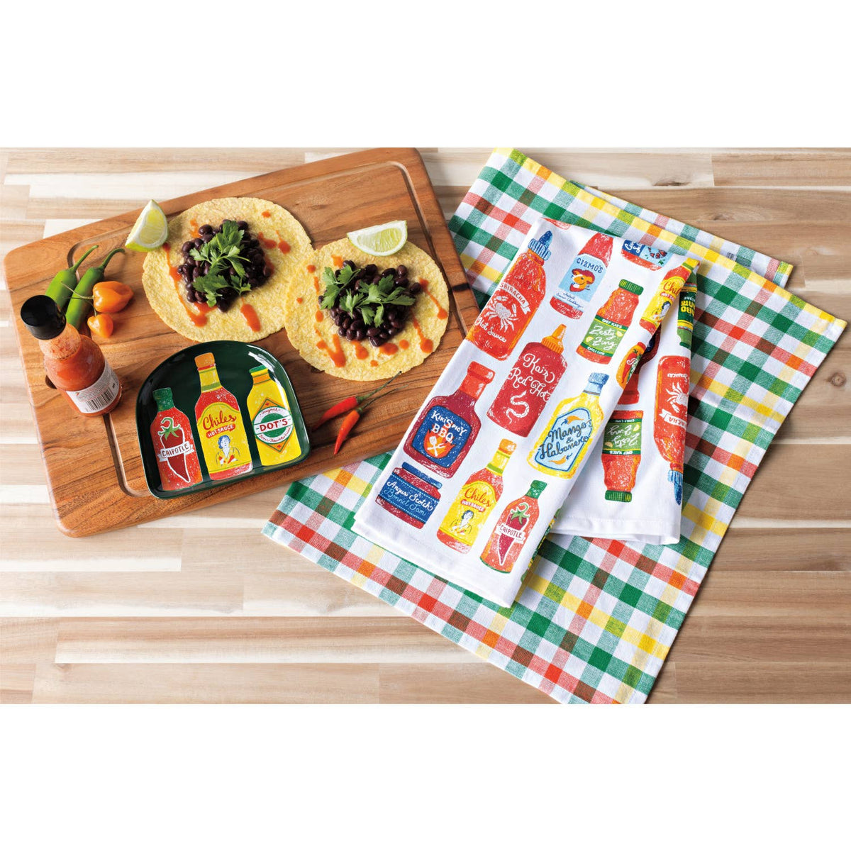 Ensemble de 2 Torchons Sauce Piquante