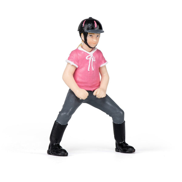 Figurine L'enfant cavalière Papo - cheval