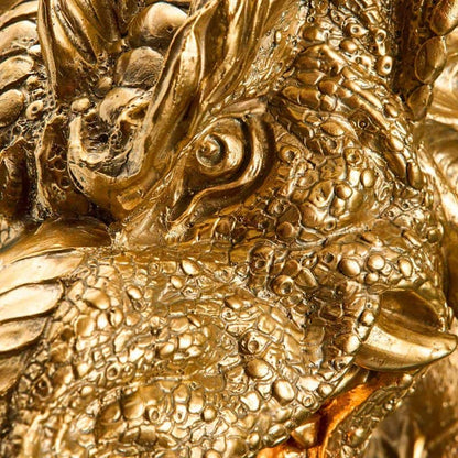 Lampada da parete Dragon Drake, oro, 66 x 27 x 41 cm