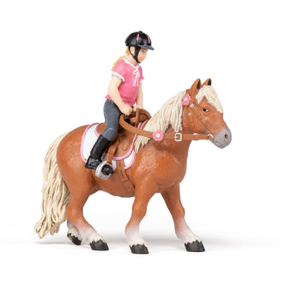 Figurine Poney Shetland avec selle
