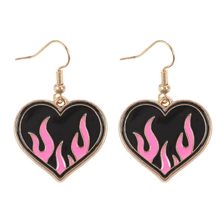 Pendientes Corazón de Fuego