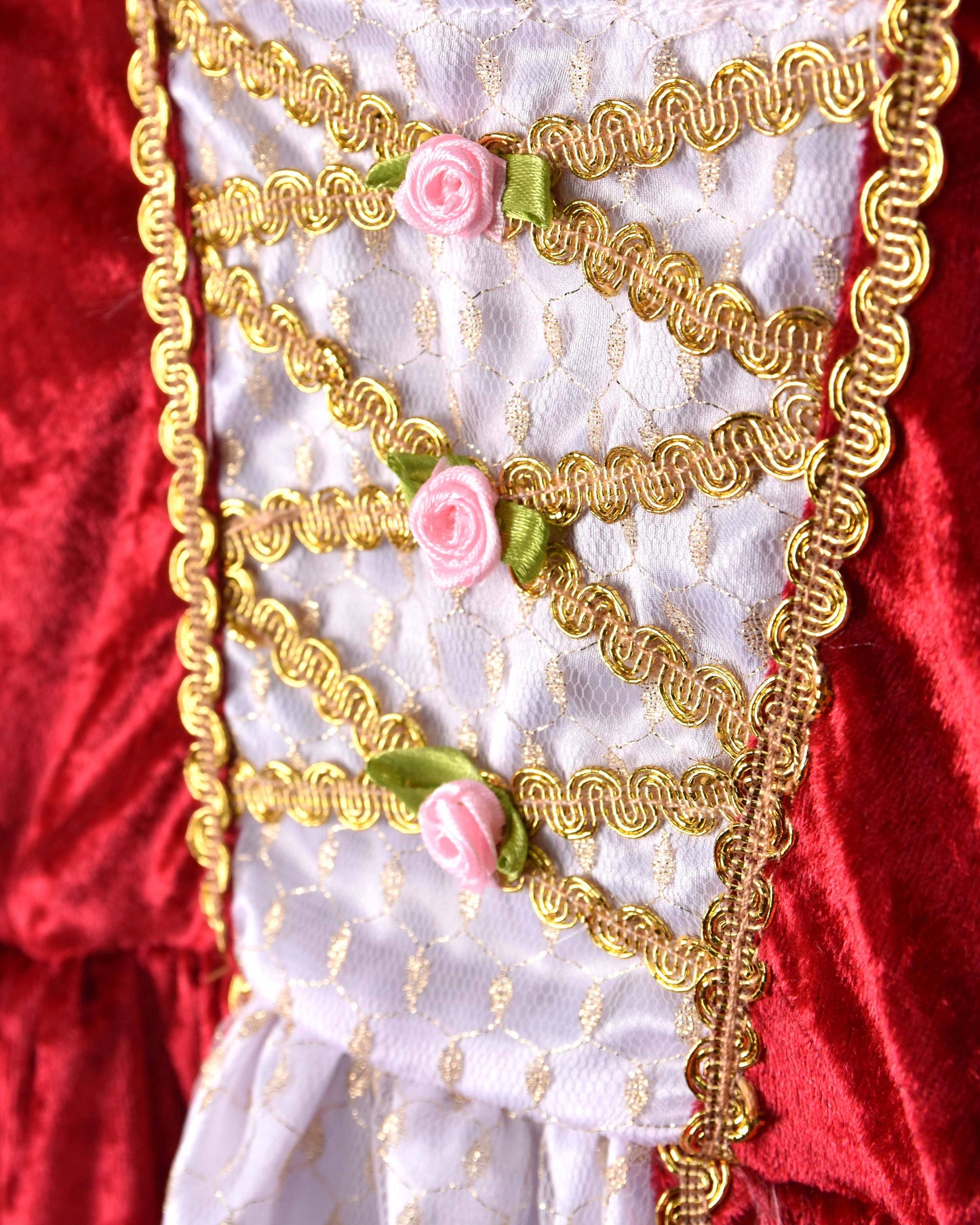Robe de princesse en velours rouge Den Goda Fen 2-4 ans (98-104 cm)