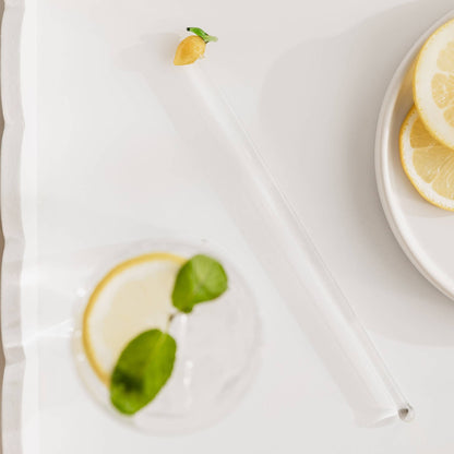 Cocktailrührstäbchen aus Zitronenglas