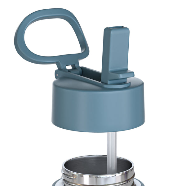 Ersatzdeckel blau- Thermo Kinder Trinkflasche