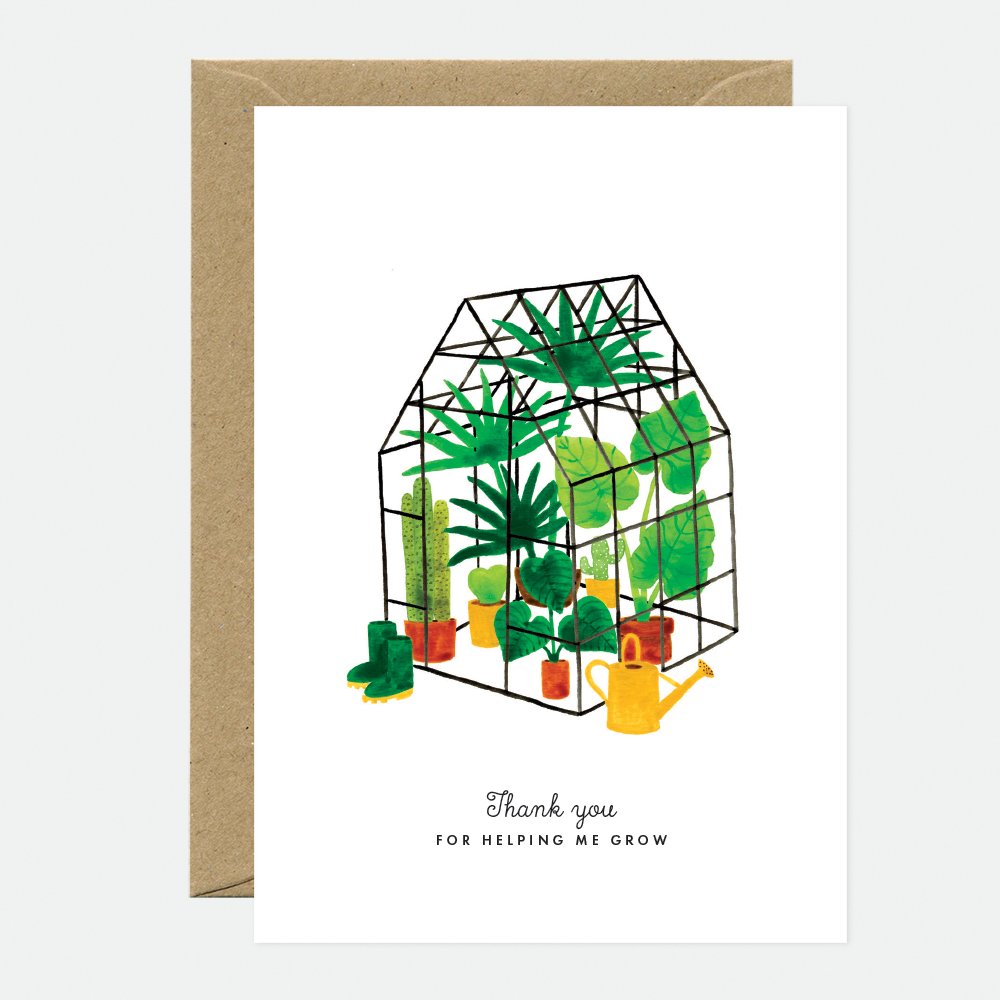 Mini greenhouse - Carte de remerciements