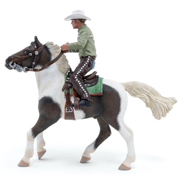 Figurine Cheval western et son cavalier Papo - cheval