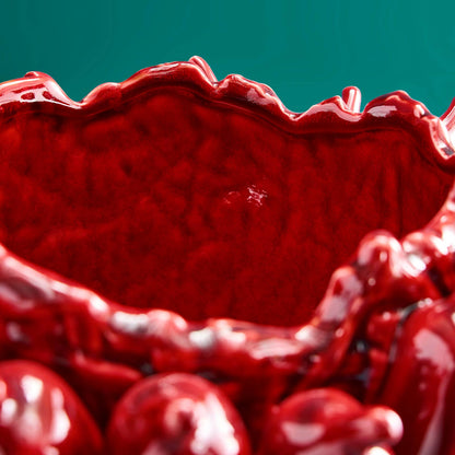 Jarrón de chile, color burdeos