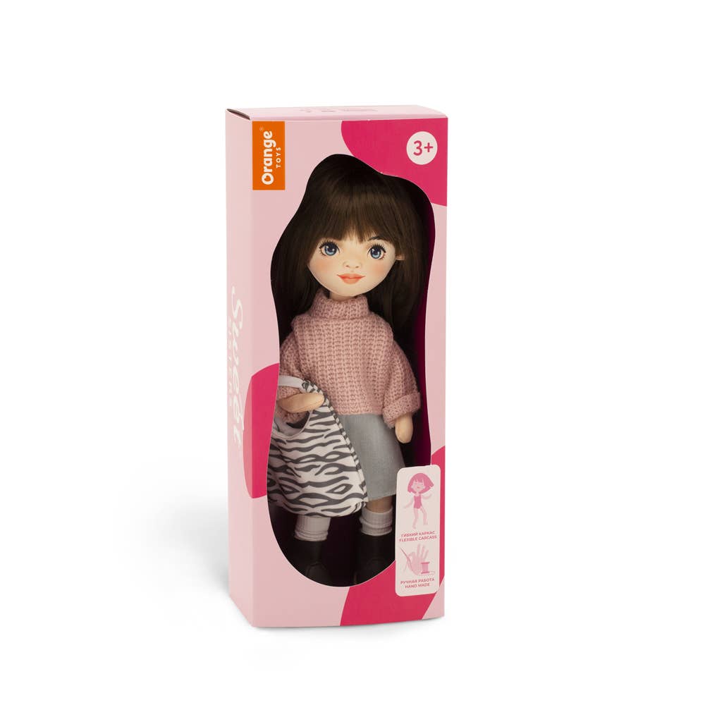 Poupée Sophie avec jupe en jean 32 cm