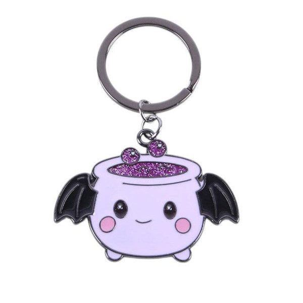 Porte-clés chaudron kawaii pastel goth