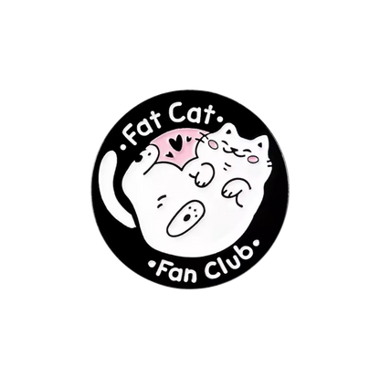 Pin del club de fans de Fat Cat